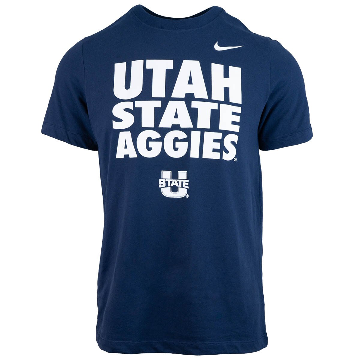 Nike bold utah state aggies navy unisex t-shirt